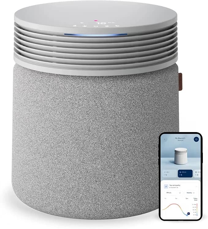 OdorFence Removes Odors, WiFi, Auto Detects Particles, Swedish Engineered Quiet 23db & Powerful HEPASilent Filtration
